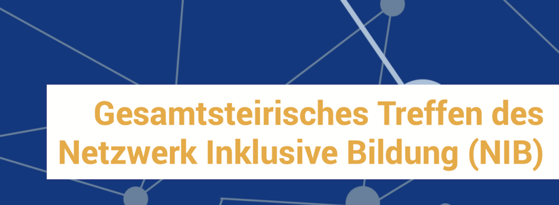 Dekorativbild: Einladung zum Netzwerktreffen Inklusive Bildung