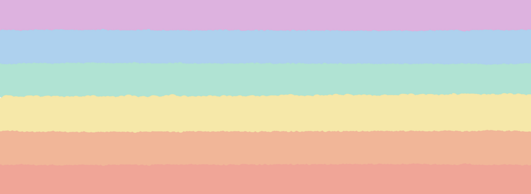 Regenbogenfarben als Streifen