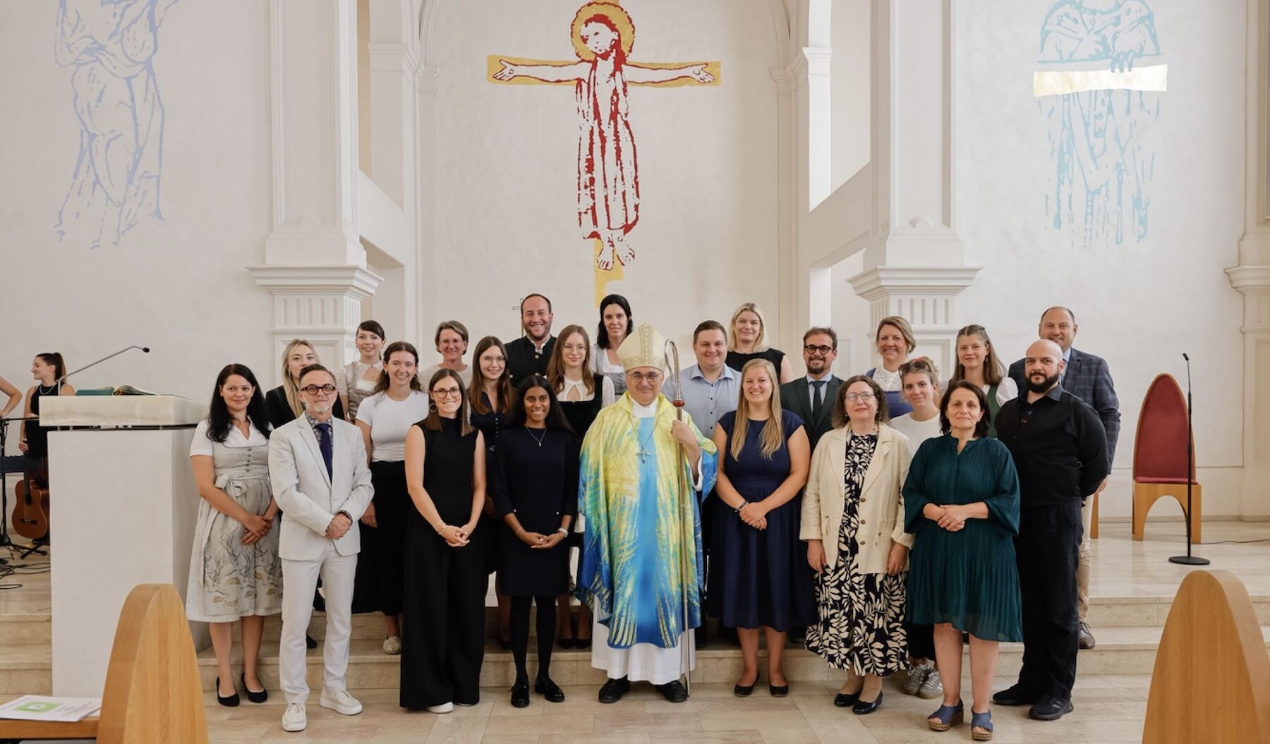 Gruppenbild mit Bischof Wilhelm Krautwaschl