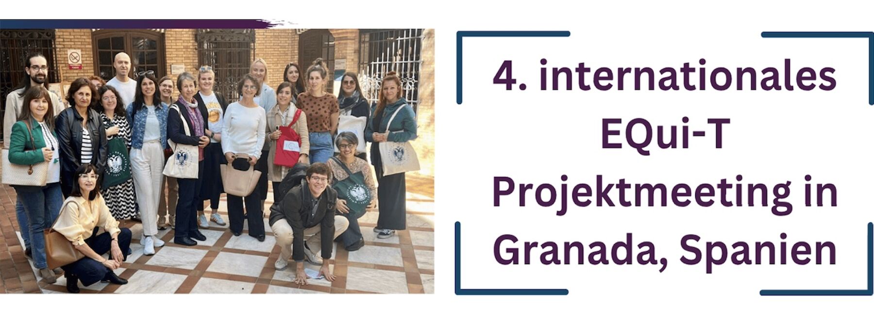 Dekorativbild: Gruppenbild Projektmeeting in Spanien