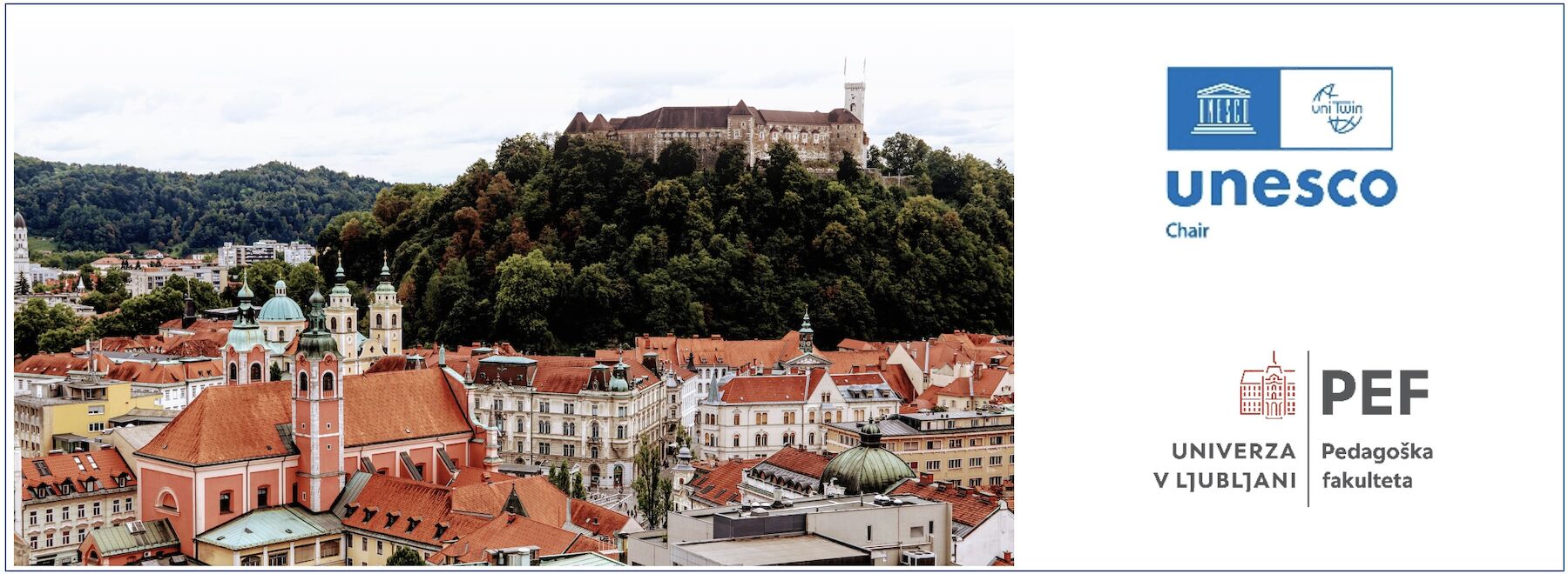 Blick auf die Stadt Ljubljana