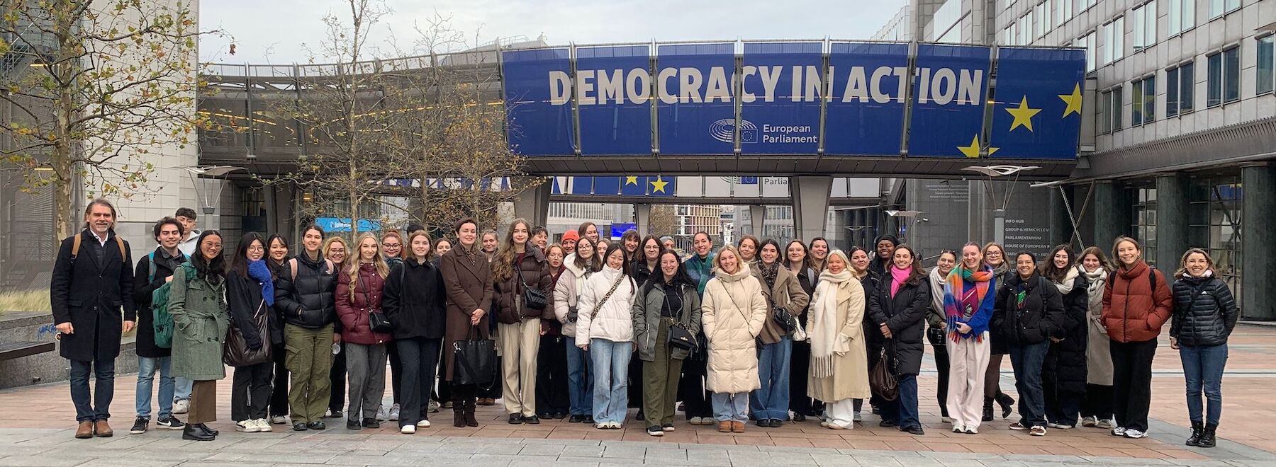 Gruppenbild der Erasmus+Reise in Brügge